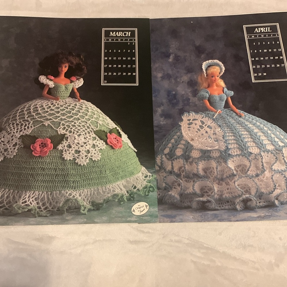 1991 Annie’s 12 Calender crotchet patterns